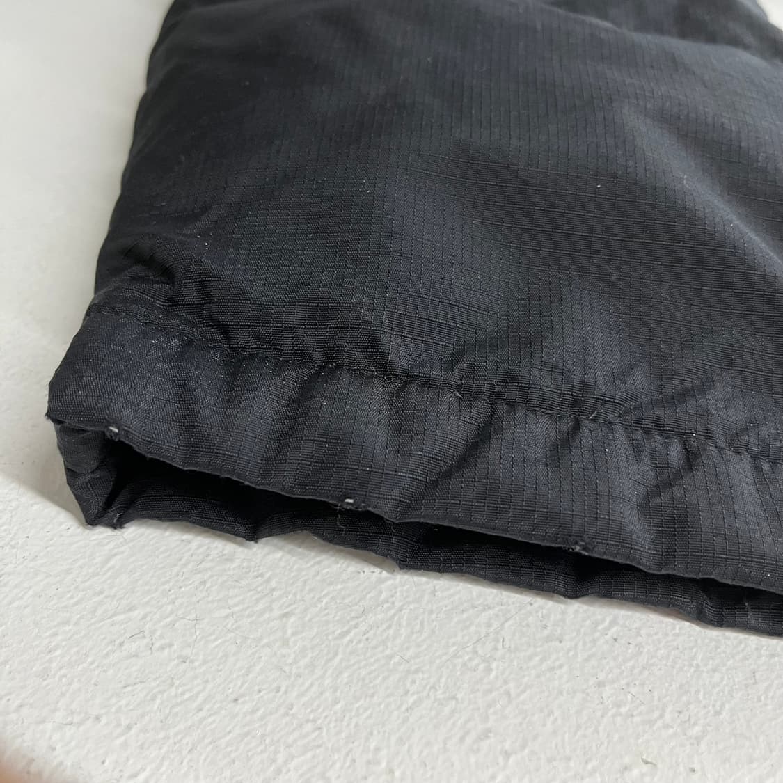 나이키 90s 스우시 나일론 립스탑 블랙 덕다운 패딩 상품이미지8