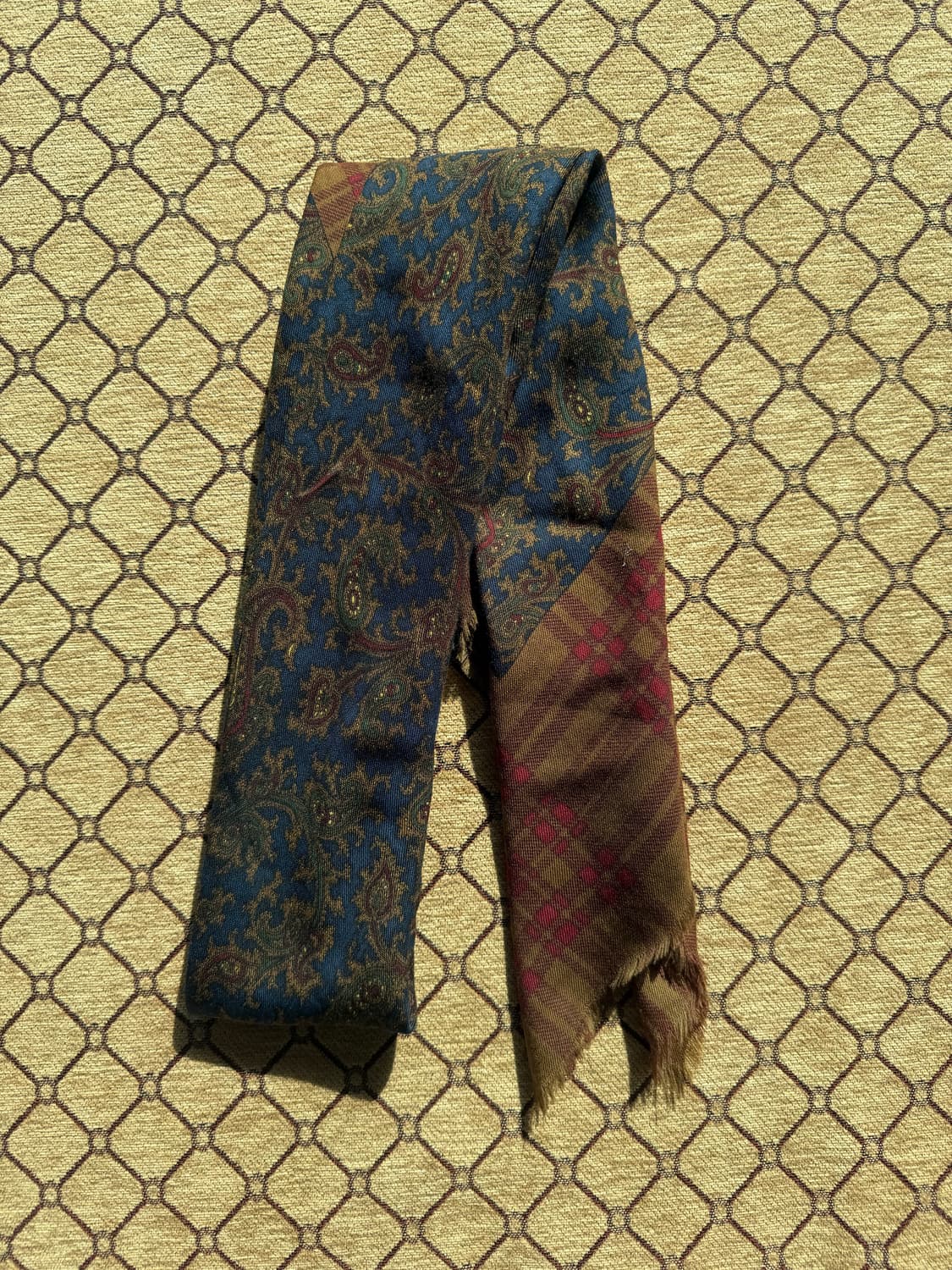 빈티지 버건디 스카프 상품이미지2