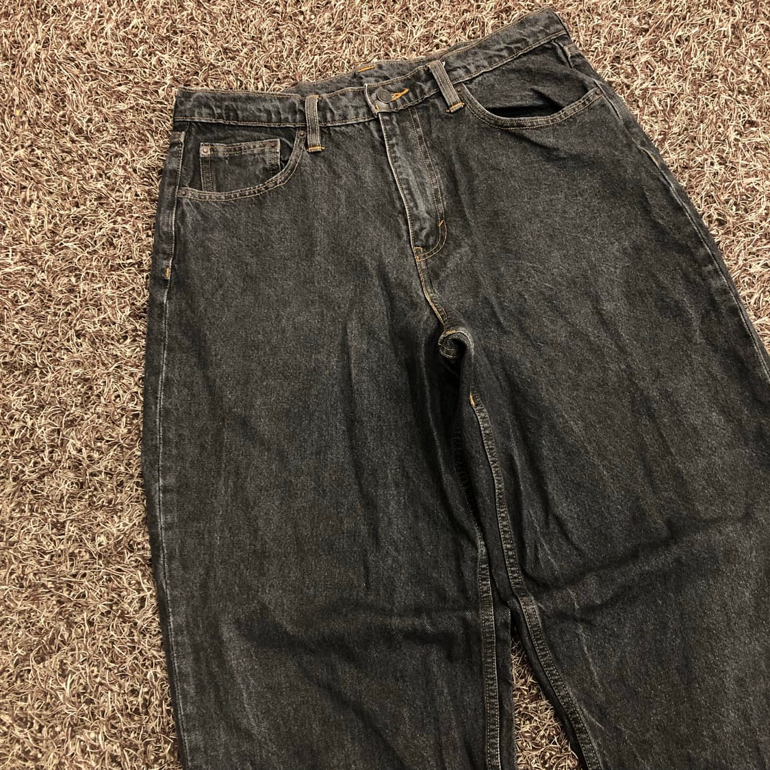 리바이스 슈퍼 배기 블랙진 데님 팬츠 상품이미지2