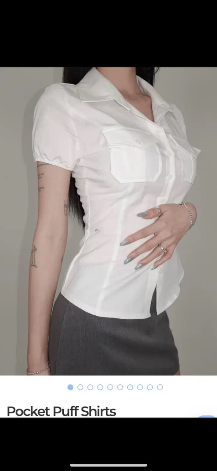 새상품) 페일제이드 포켓 퍼프 셔츠 pocket puff shirt M 상품이미지1