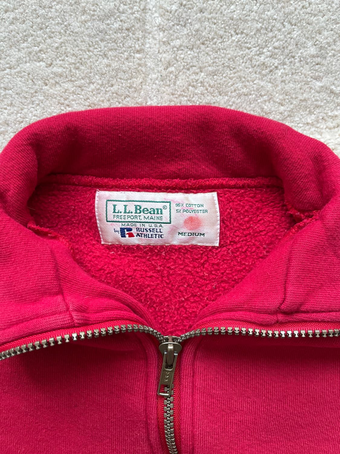 엘엘빈 x 러셀 애슬레틱 하프집업 스웻 (103–105) 상품이미지4