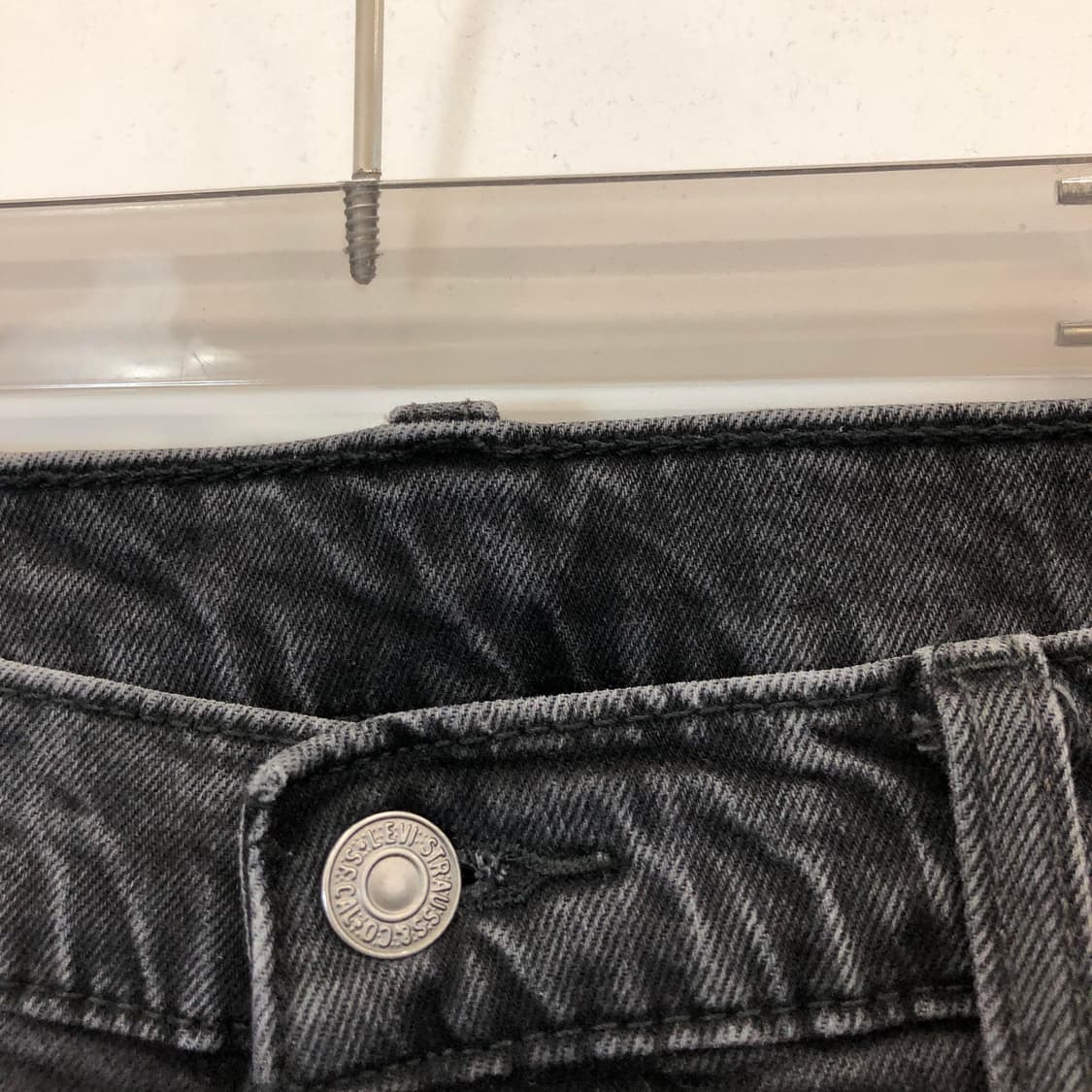 리바이스 502 크롭 블랙데님진 36 인치 상품이미지2