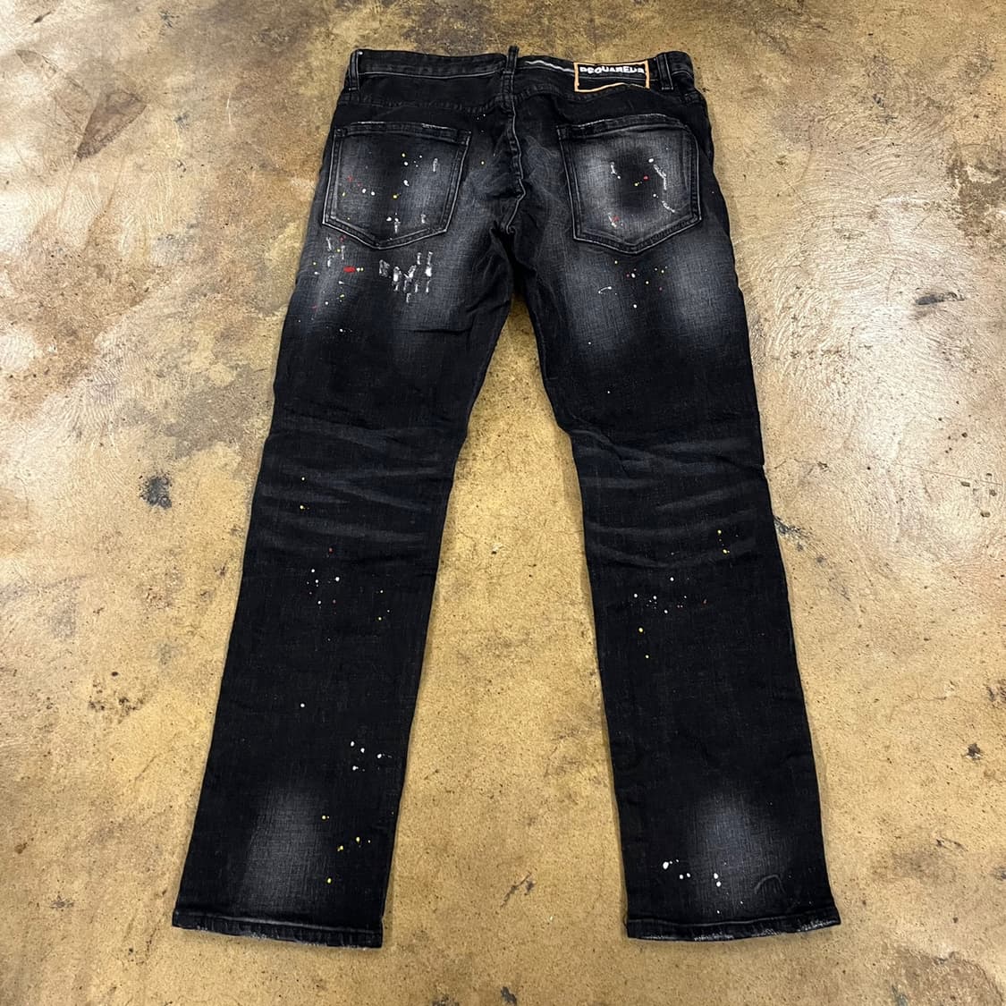 [정품/50] 디스퀘어드2 블랙 페인트 데님 b10 상품이미지3