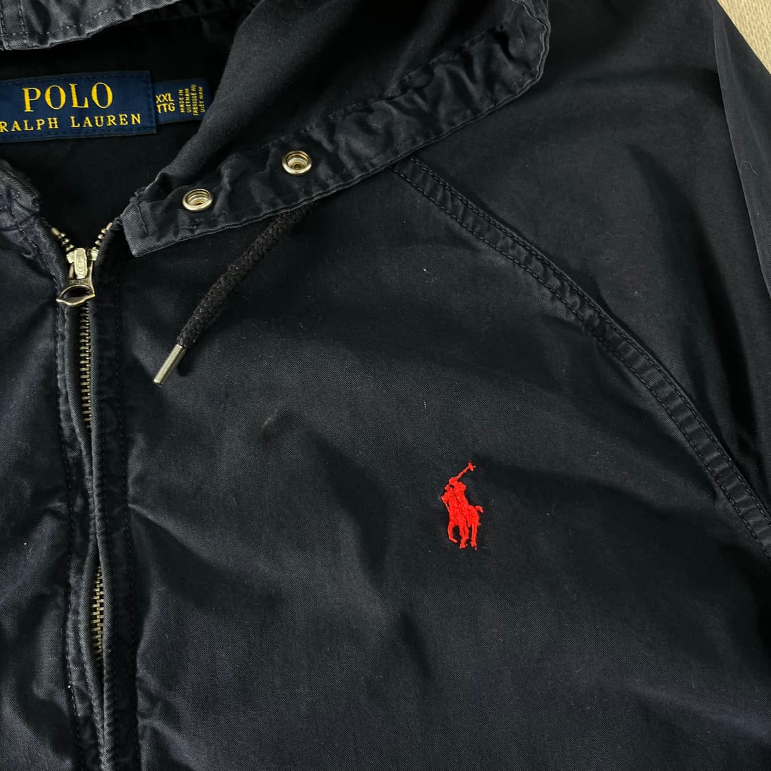 105 폴로랄프로렌 네이비 코튼 쉘 후디 풀 집업 자켓  상품이미지3