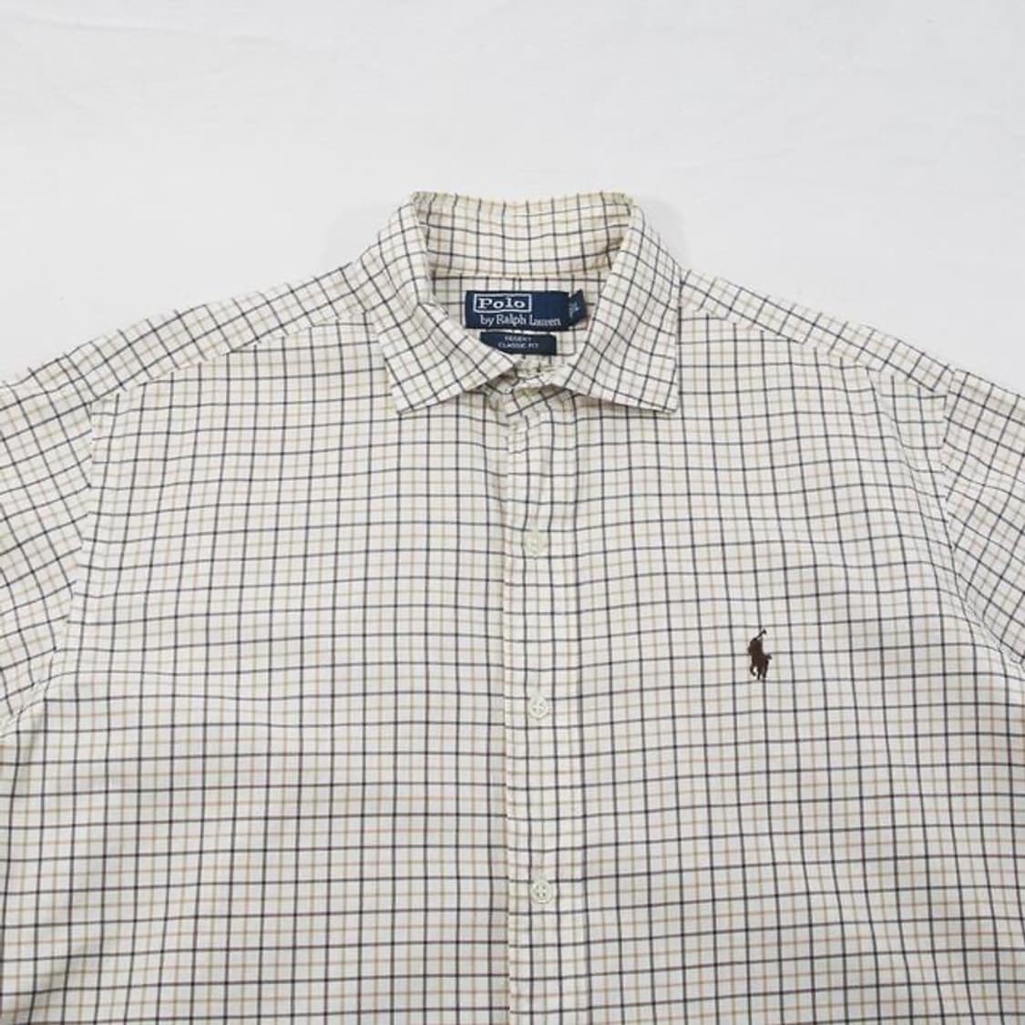 (착용컷) 폴로 랄프로렌 클래식 체크 셔츠 (L) 상품이미지5