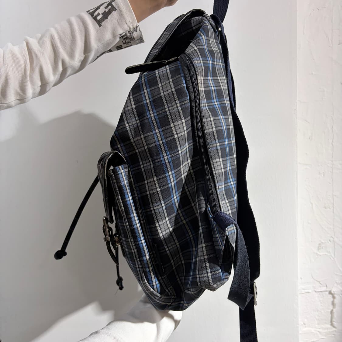 FILA  휠라 체크 모리룩 복조리 백팩 가방 상품이미지5