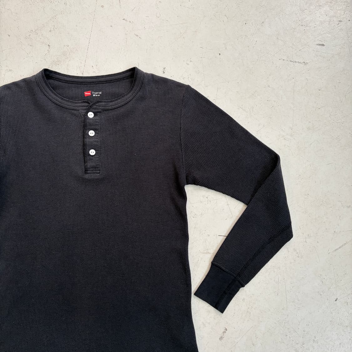 헤인즈 와플 헨리넥 티셔츠 M 상품이미지2