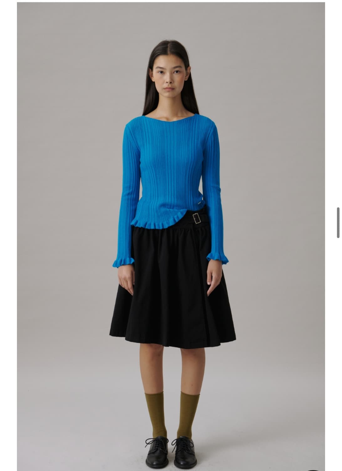 튜드먼트 boatneck rib knit 틸블루 상품이미지2