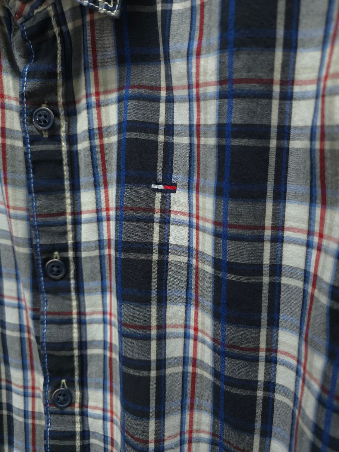 힐피거데님 남성 멀티체크 긴팔 셔츠 (95-100사이즈) 상품이미지3