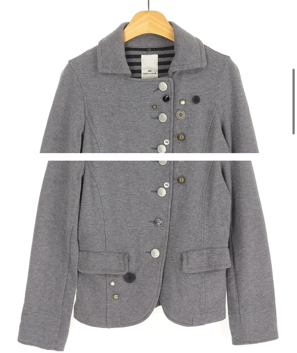 Mysty woman 코튼 블레이저 상품이미지2