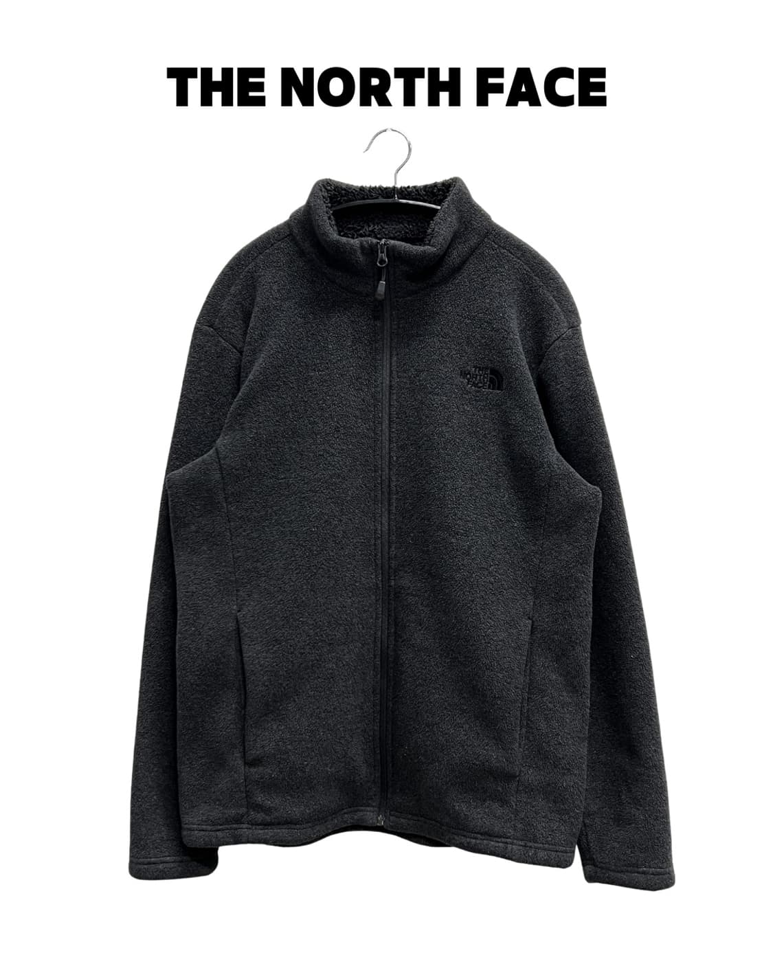 노스페이스 보아 플리스 집업 자켓 차콜 상품이미지1