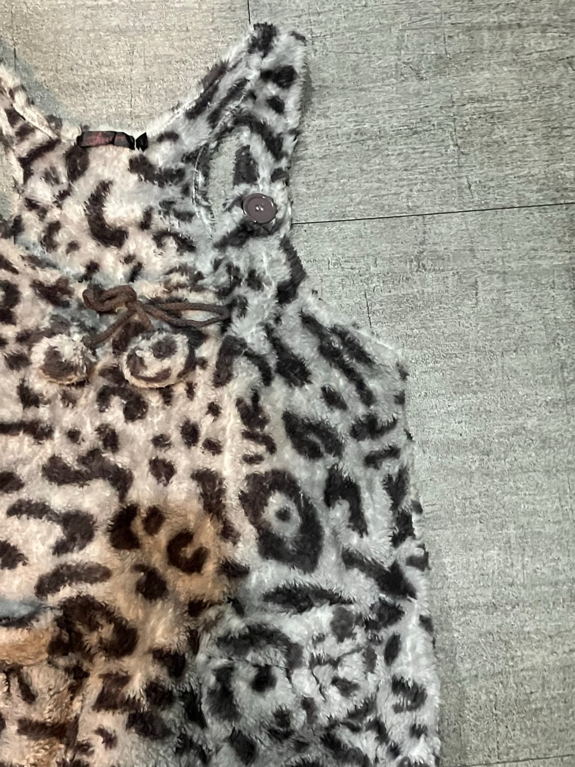 일본빈티지 Auiene 하구미모리걸 히메갸루 레오파드 퍼슬립원피스 상품이미지2