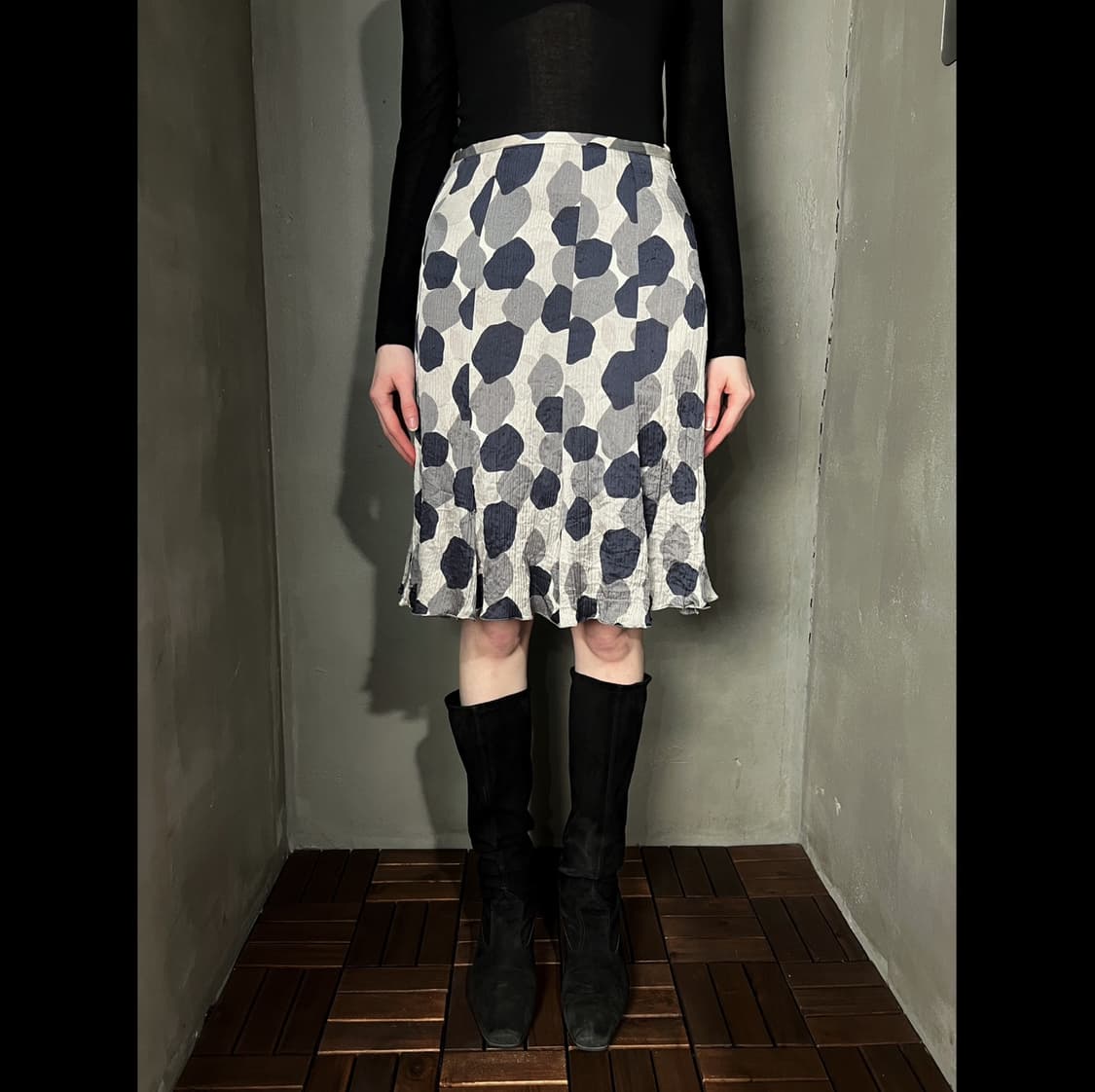 아르마니 페블 플리츠 스커트 상품이미지1