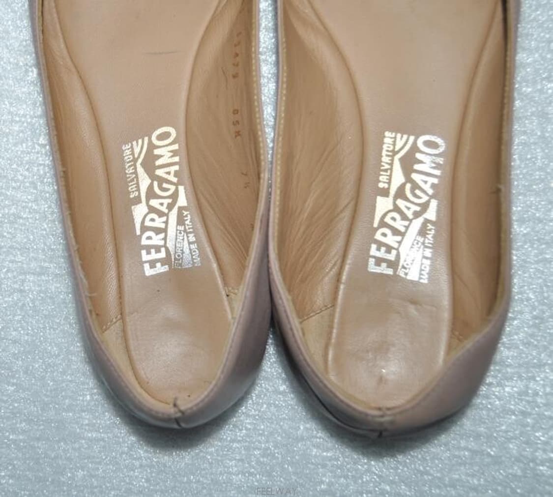 페레가모/여성플랫가죽슈즈(245)정품 상품이미지9