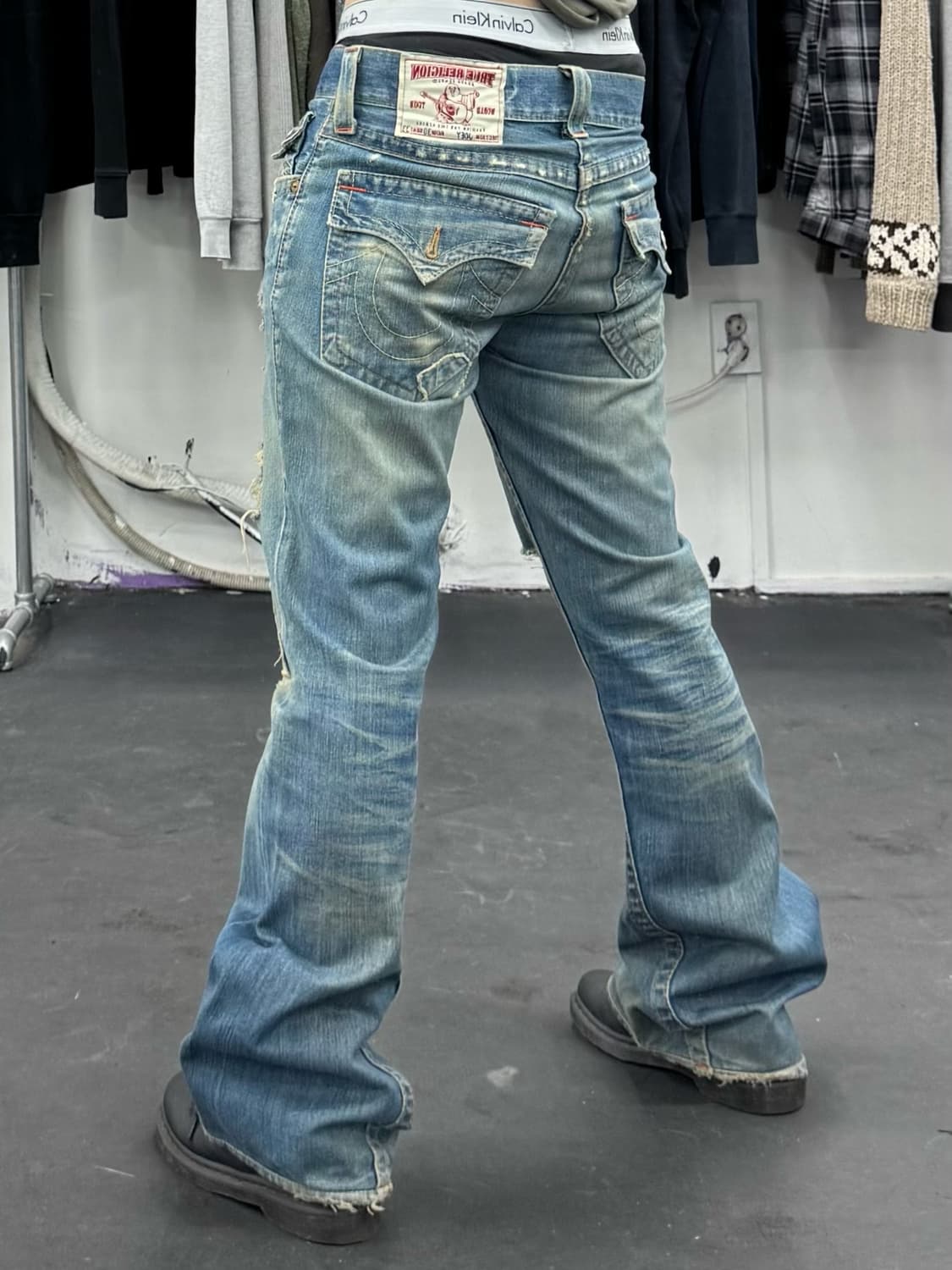 트루릴리전 그런지 패치워크 데님팬츠 상품이미지4