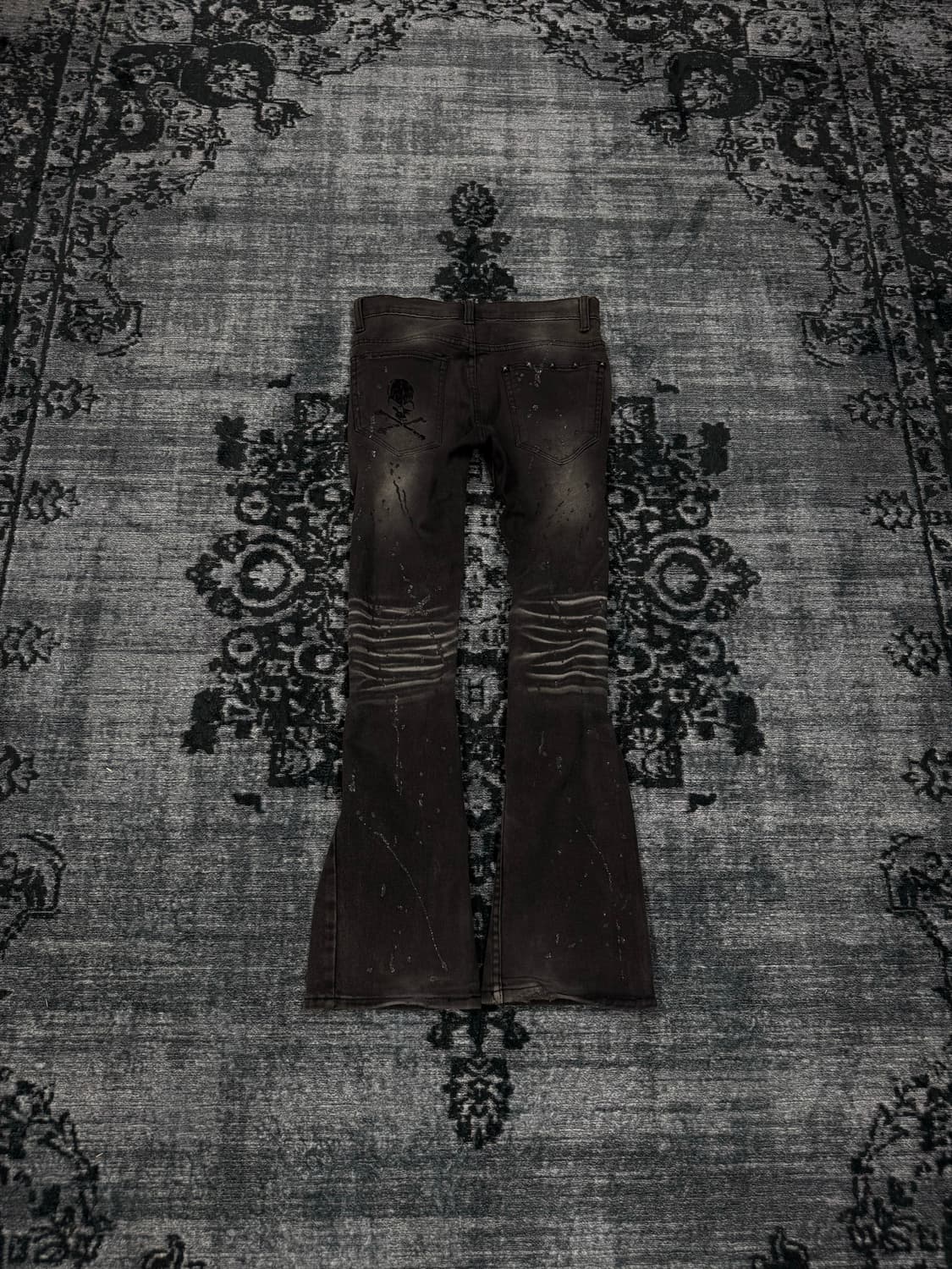 Kui 00s archive lame coating flare denim 상품이미지7