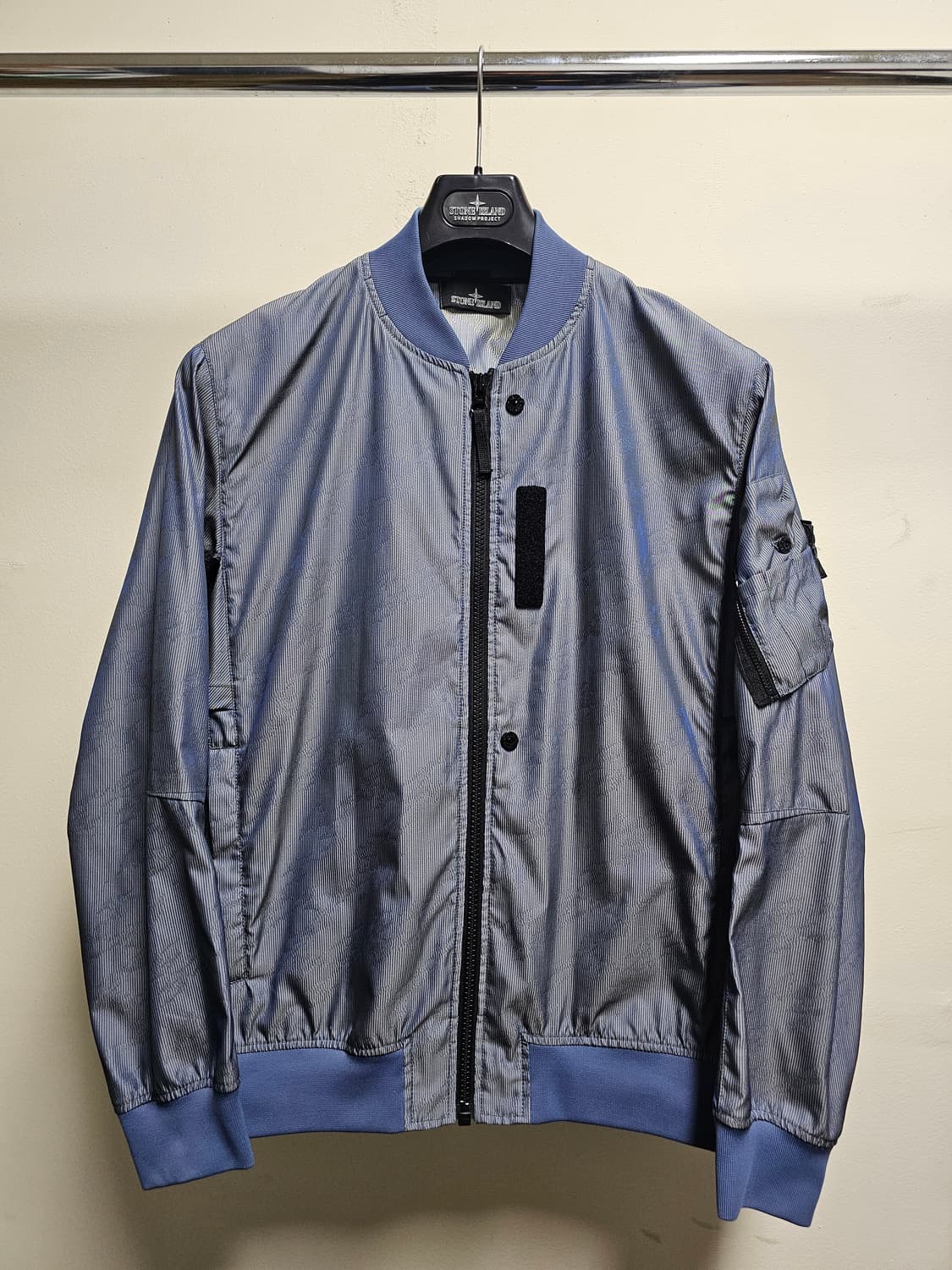 스톤아일랜드 쉐도우프로젝트 렌티큘러 자카드 자켓 상품이미지1