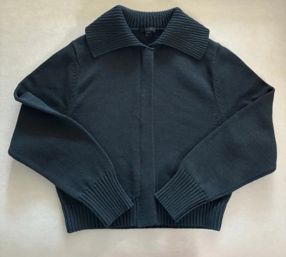 코스 다크그린 니트 가디건 상품이미지1