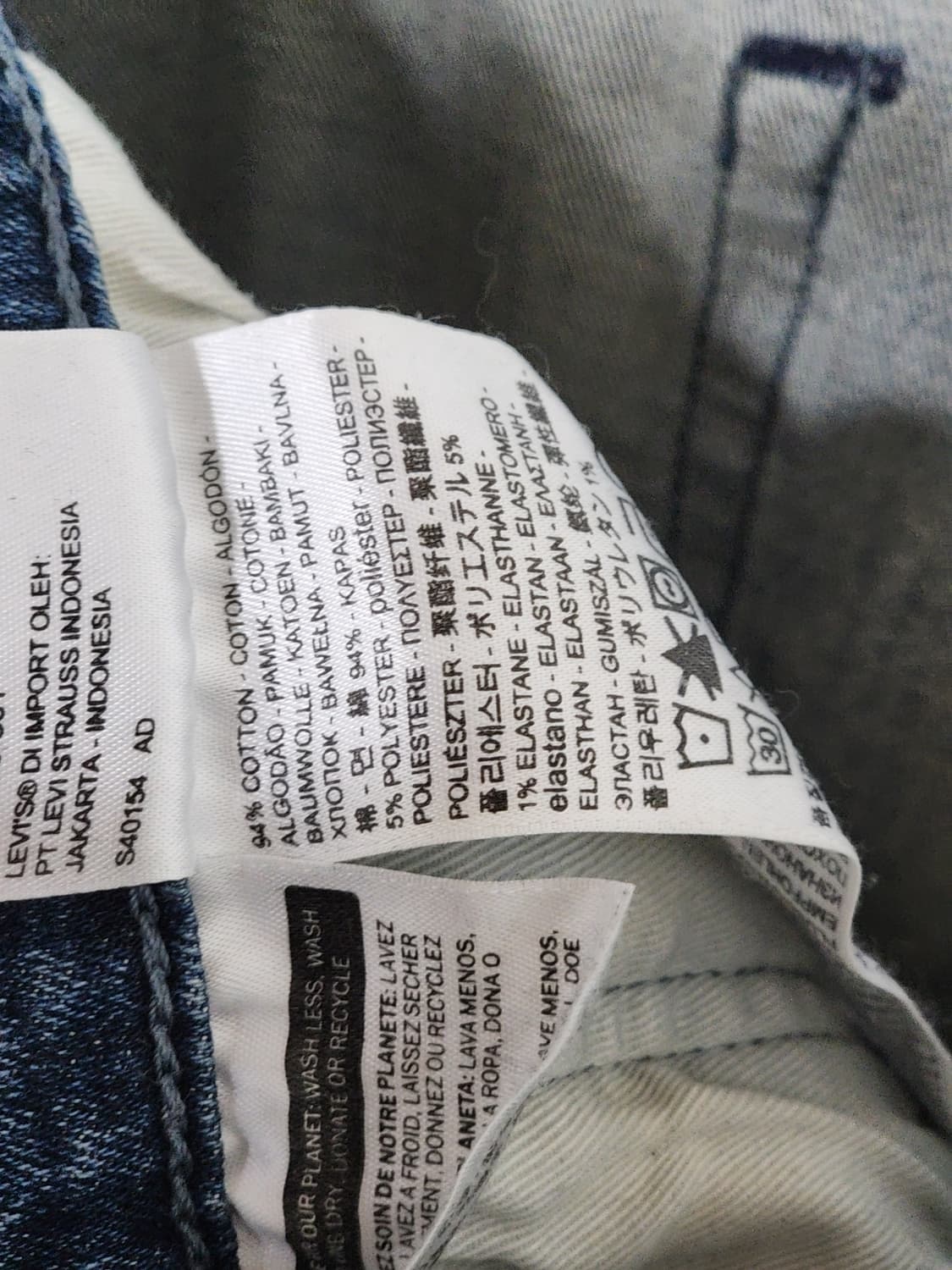 (33) 리바이스 513 청바지 연중청 스판 데님팬츠 140주년판  상품이미지4