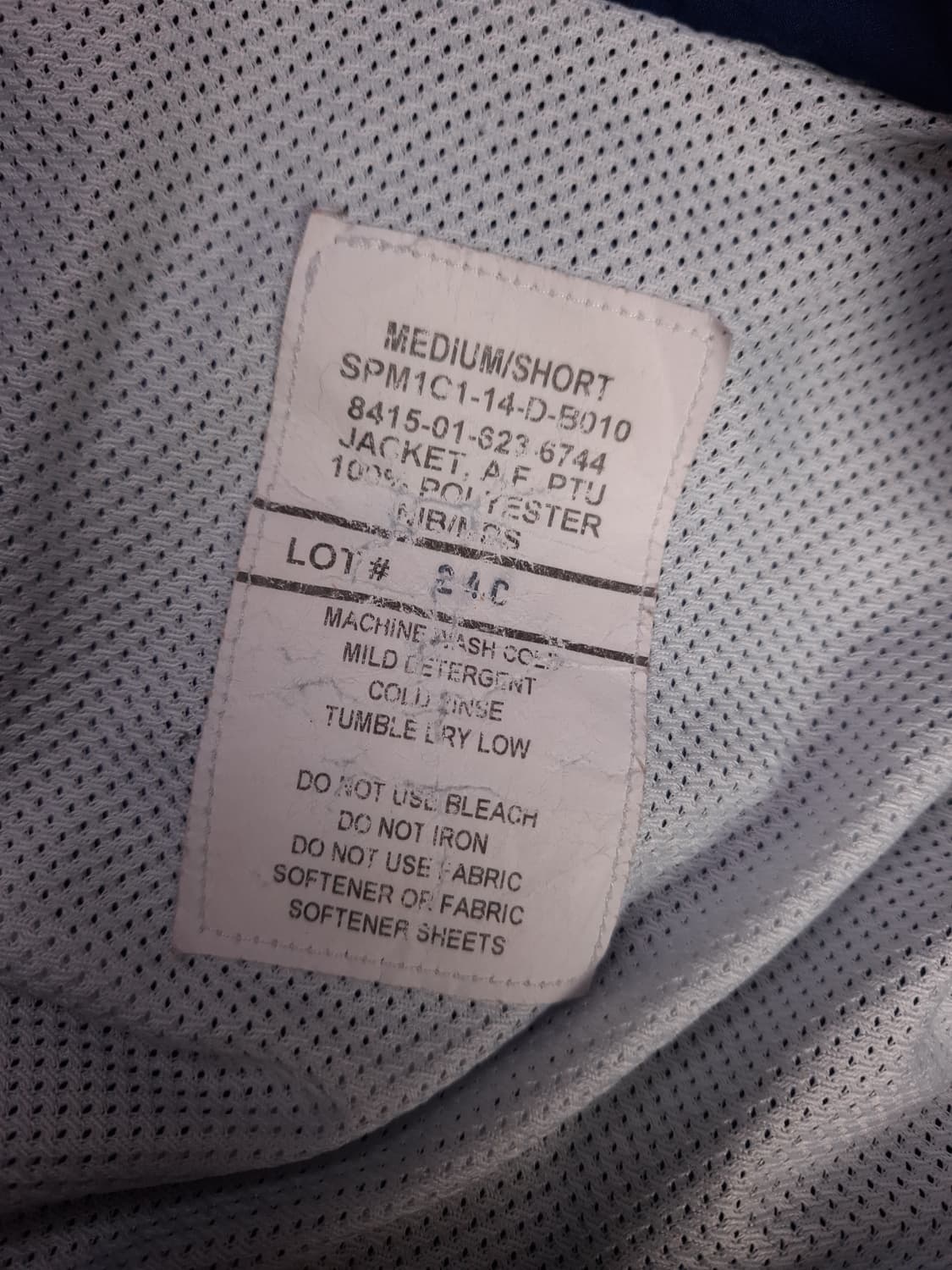 오리지날 미공군 ipfu 트레이닝 자켓 상품이미지4