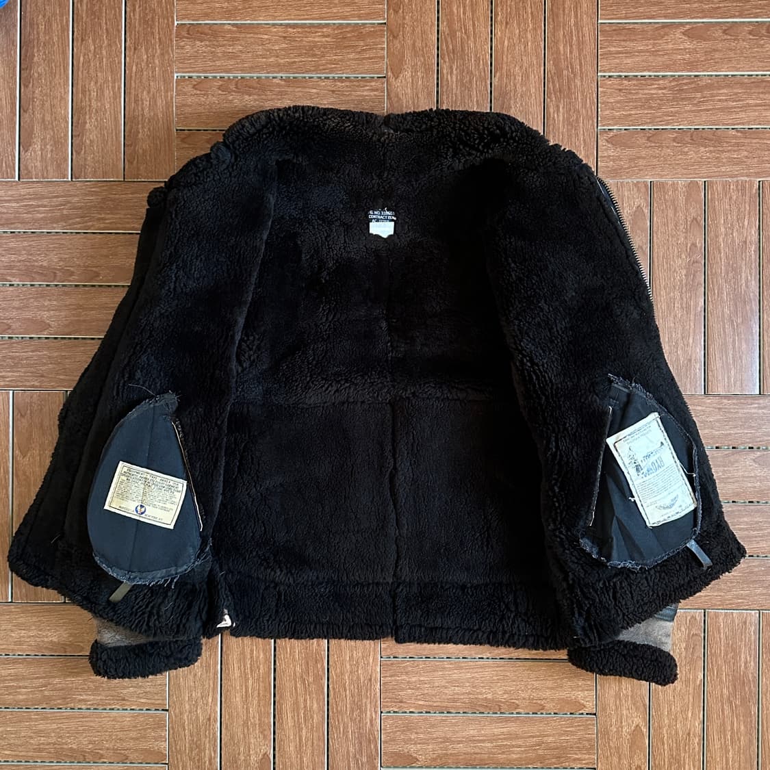 80‘s Avirex B-3 usa mouton flight jacket 상품이미지3