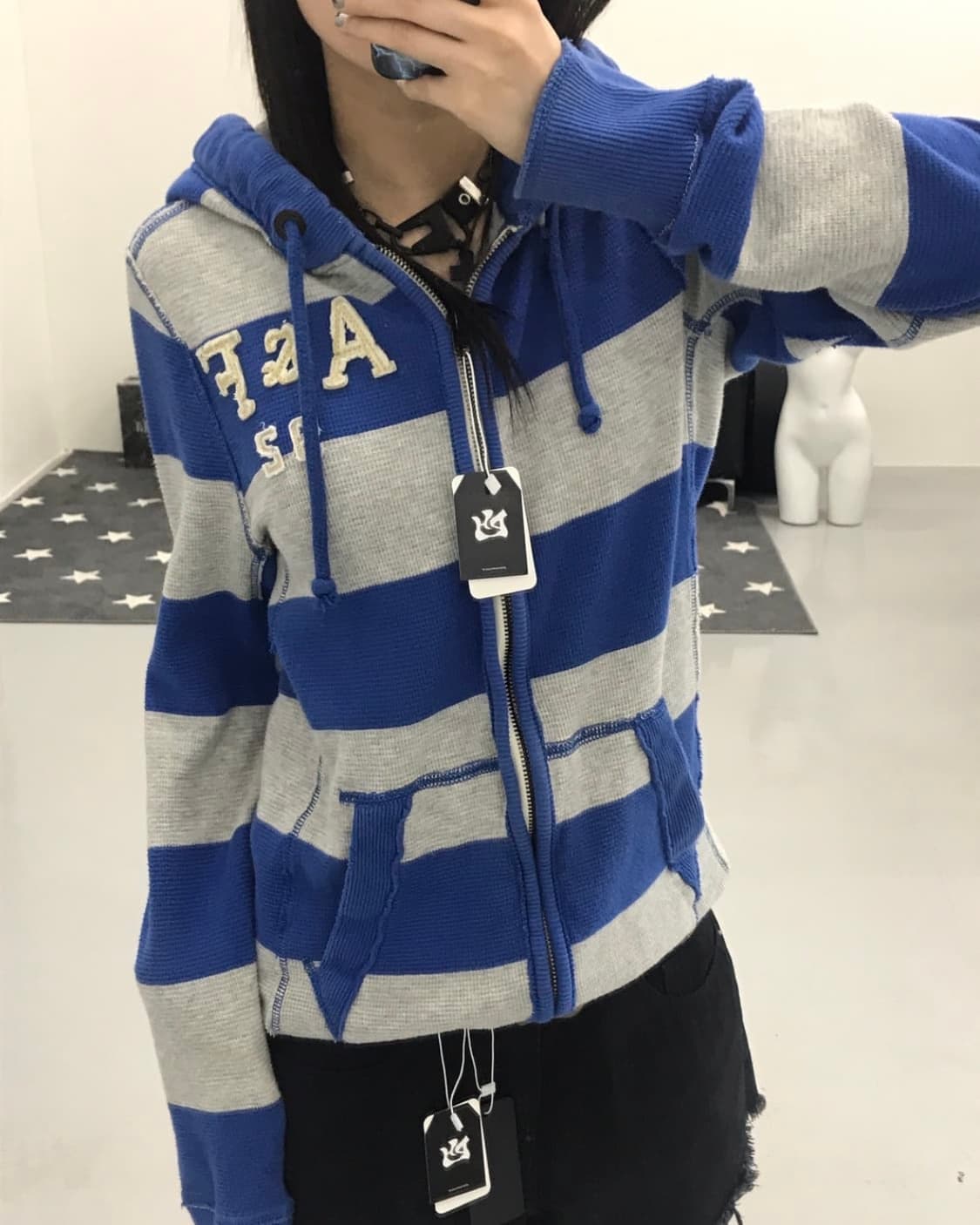  Abercrombie & Fitch Striped Zip Up Hood 상품이미지1