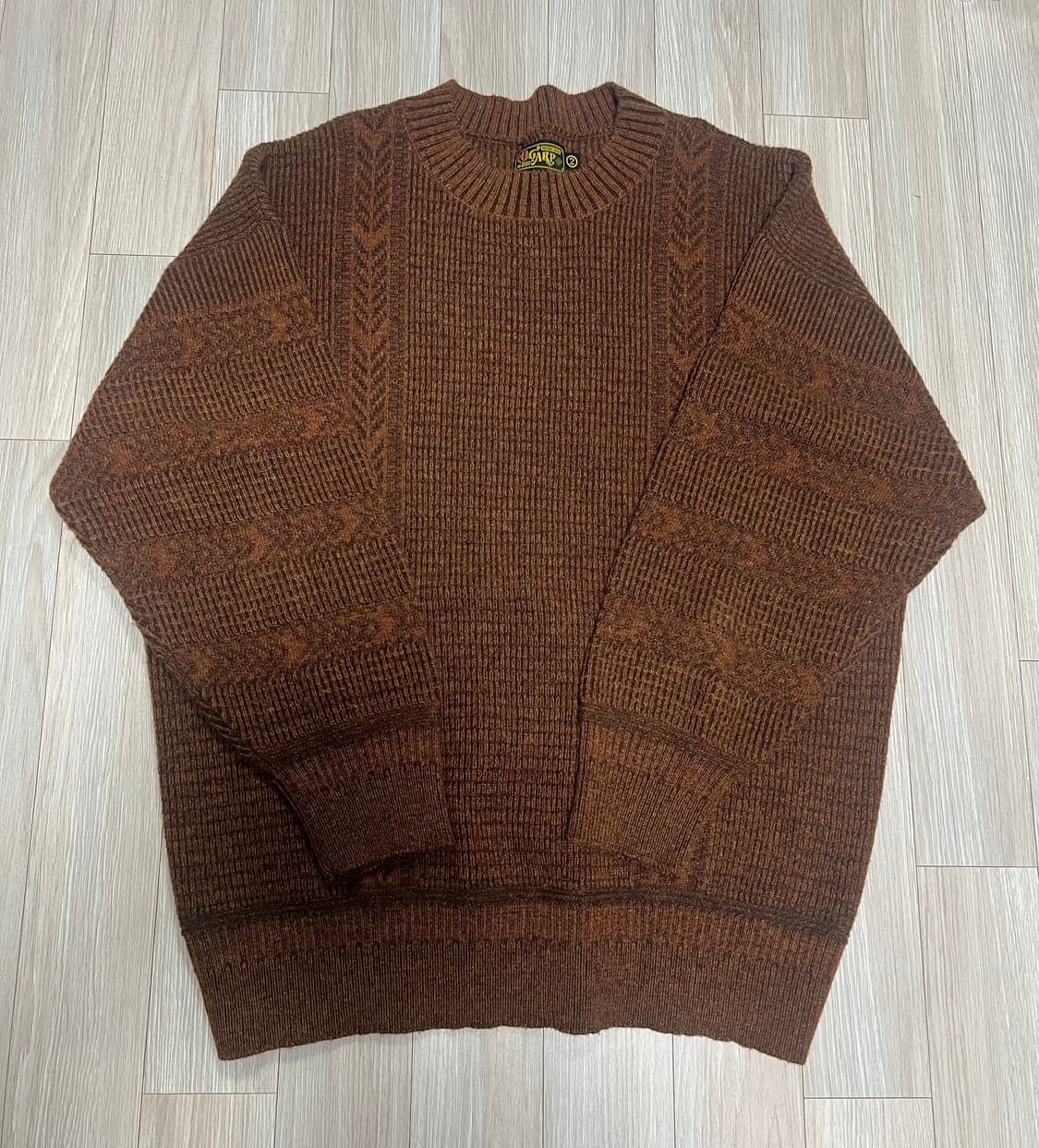 오가프 믹스패턴 풀오버 니트 상품이미지2