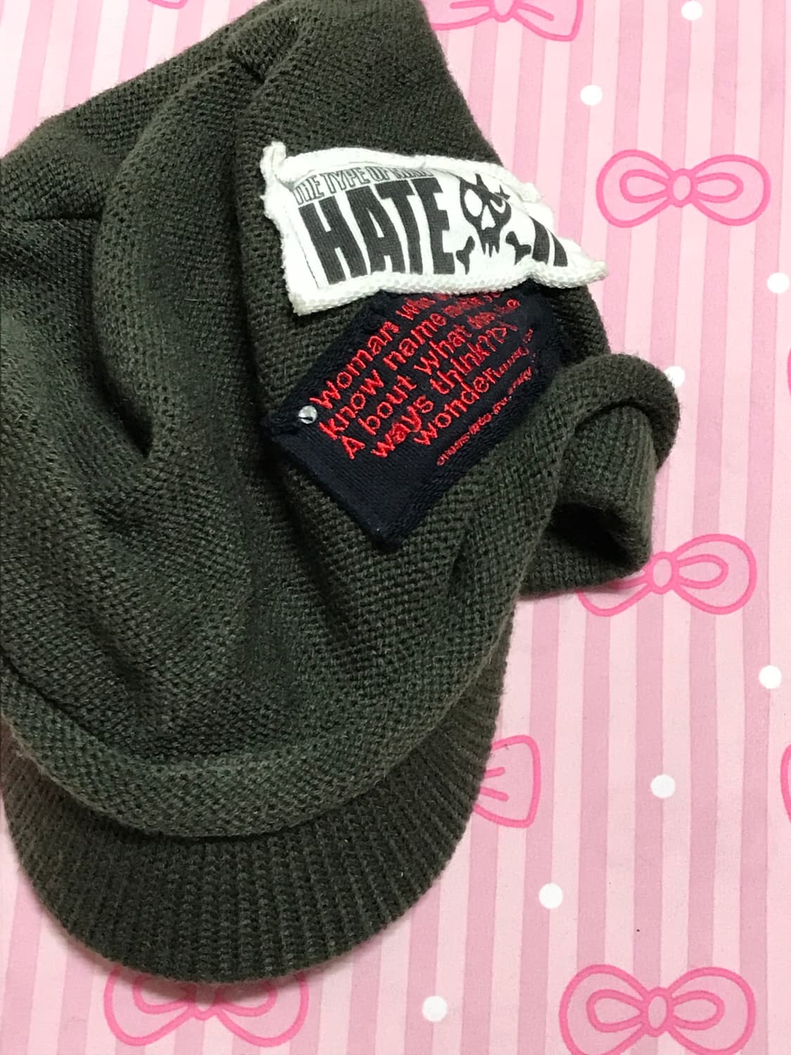 Hater 펑크 캡 비니 y2k 해골 모자 상품이미지4