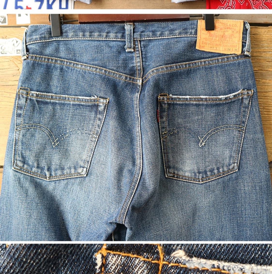 
일본판 07s LVC LEVIS 리바이스 55 501XX 빅E 셀비지  상품이미지6