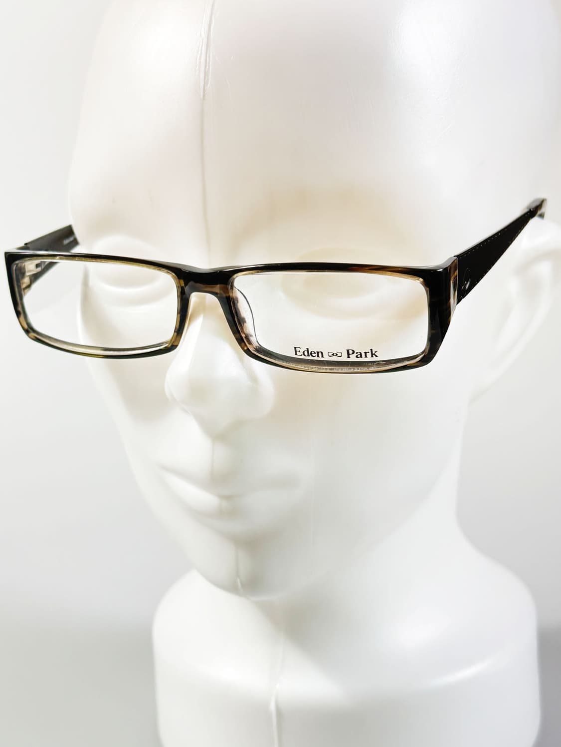 90s EDEN PARK 블랙톤 볼드 스퀘어 빈티지 안경 상품이미지8