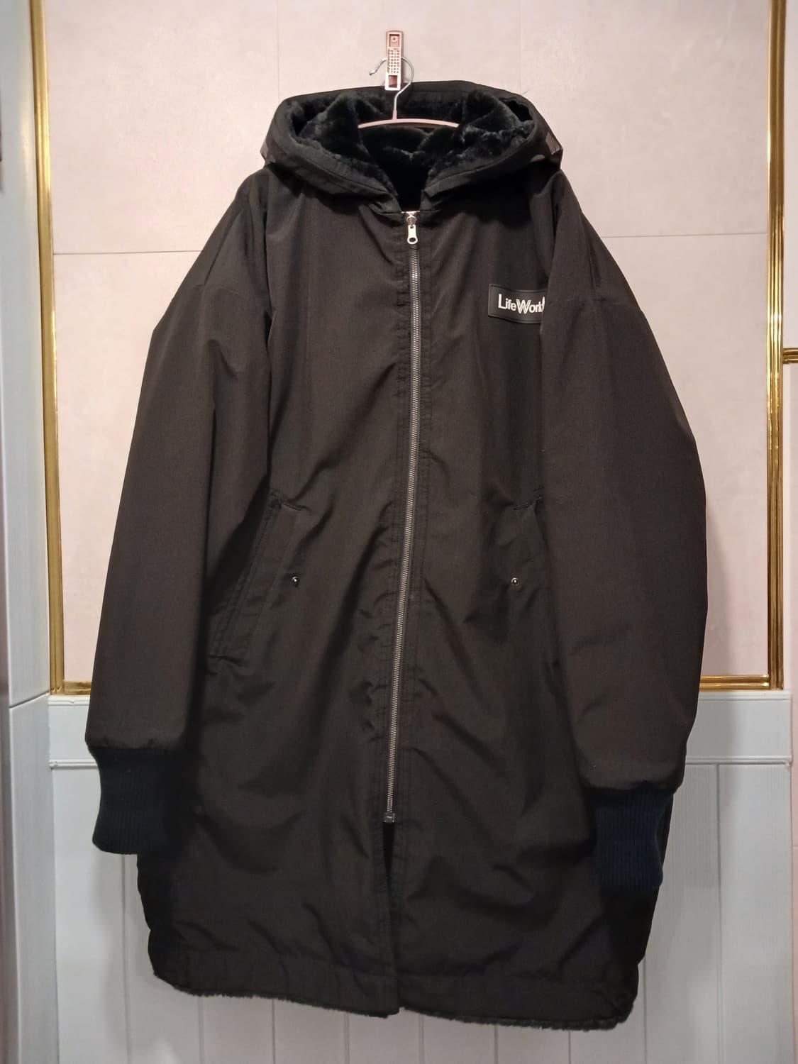 라이프워크 정품 남여공용 양면 롱 점퍼 free 사이즈 상품이미지6