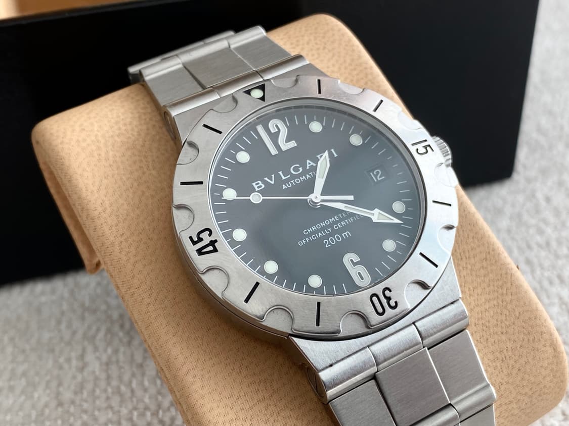 불가리 디아고노 스쿠버 SD38S 오토메틱 38mm 스틸 상품이미지5