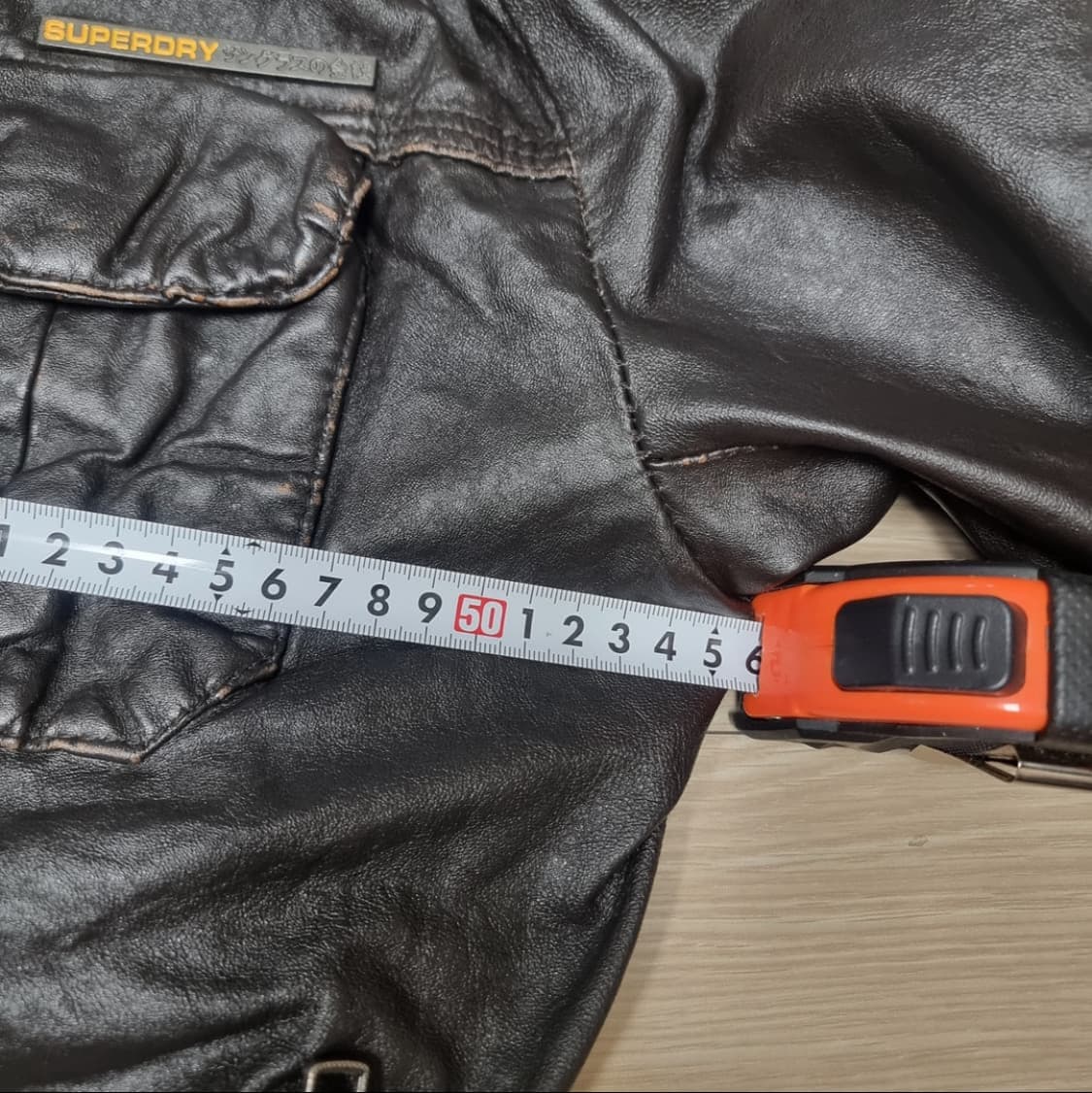 슈퍼드라이배컴 가죽자켓(L) 상품이미지10