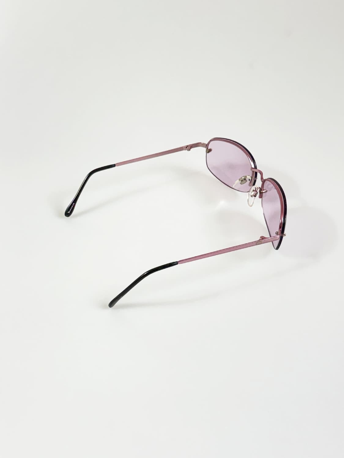 90s TRAXORT 무테 스퀘어 틴트 빈티지 선글라스 상품이미지4