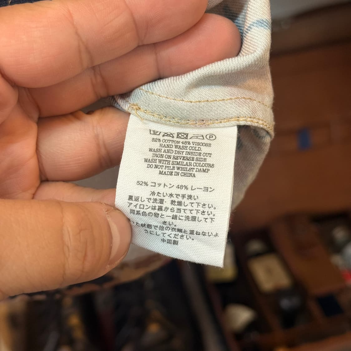 YMC 비스코스 혼방 플로럴 오픈 카라 셔츠 상품이미지5