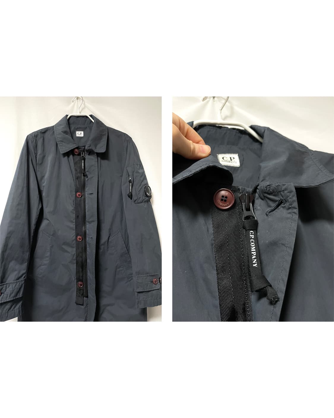 CP컴퍼니 씨피컴퍼니 정품 바스락 폴리 나일론 맥코트 싱글코트 100 상품이미지5