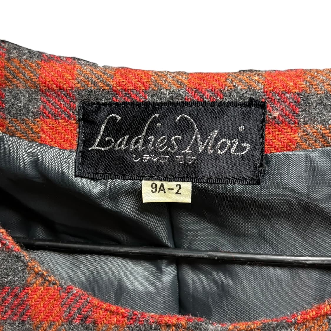 3799 레드 체크 모직 긴팔원피스 상품이미지5