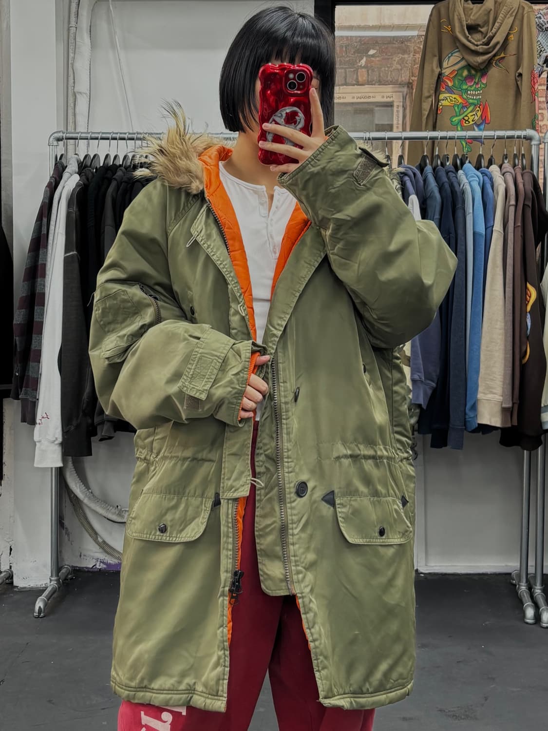 리바이스 퍼 후드 N3B 자켓 상품이미지3