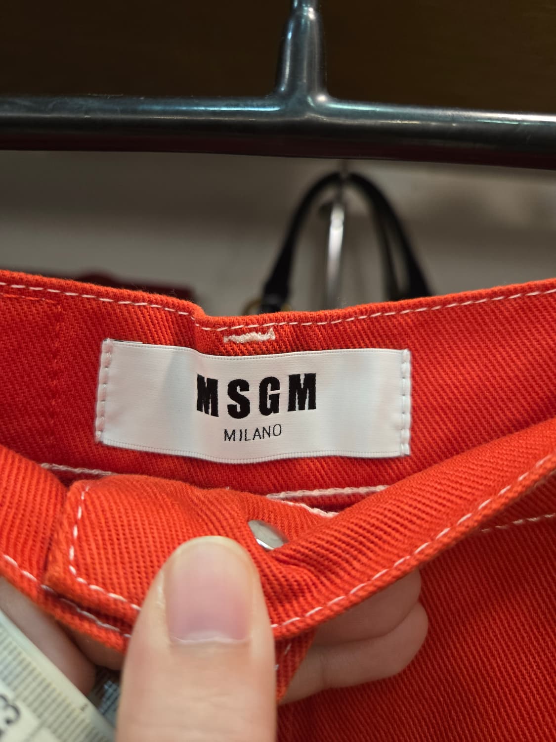 MSGM 레드 롱 스커트 상품이미지5