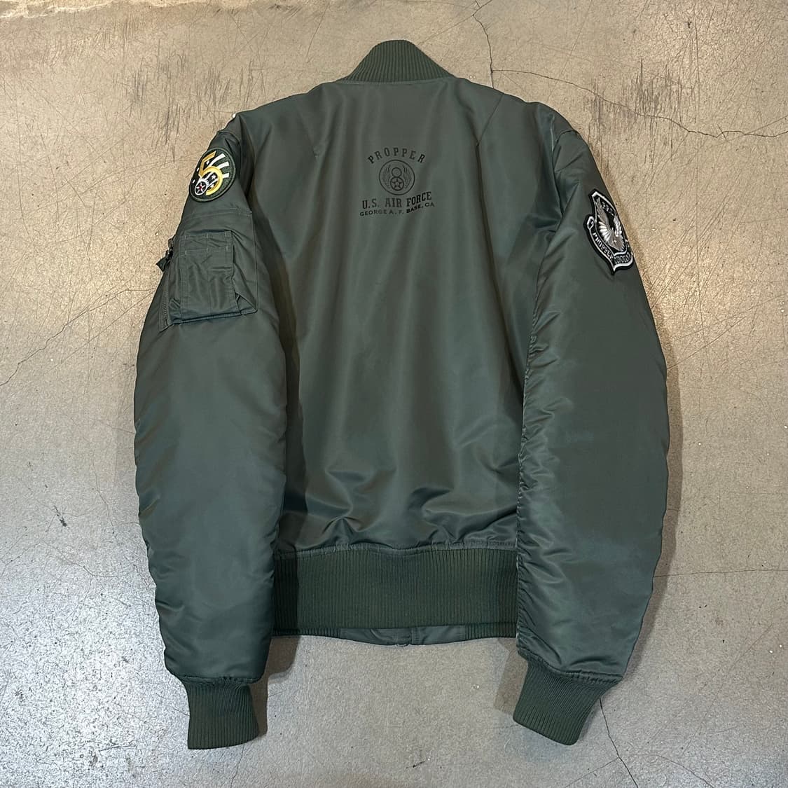 L 프로퍼 INC 항공 MA-1 봄버 자켓  상품이미지3