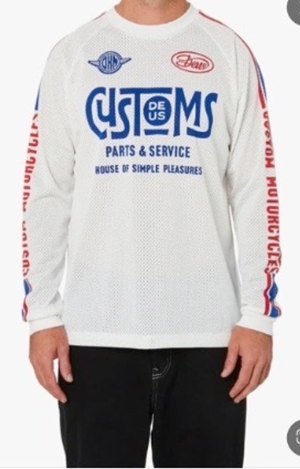 [M] DEUS 데우스 엑스 마키나 메쉬 모토사이클 저지 착샷o 상품이미지6