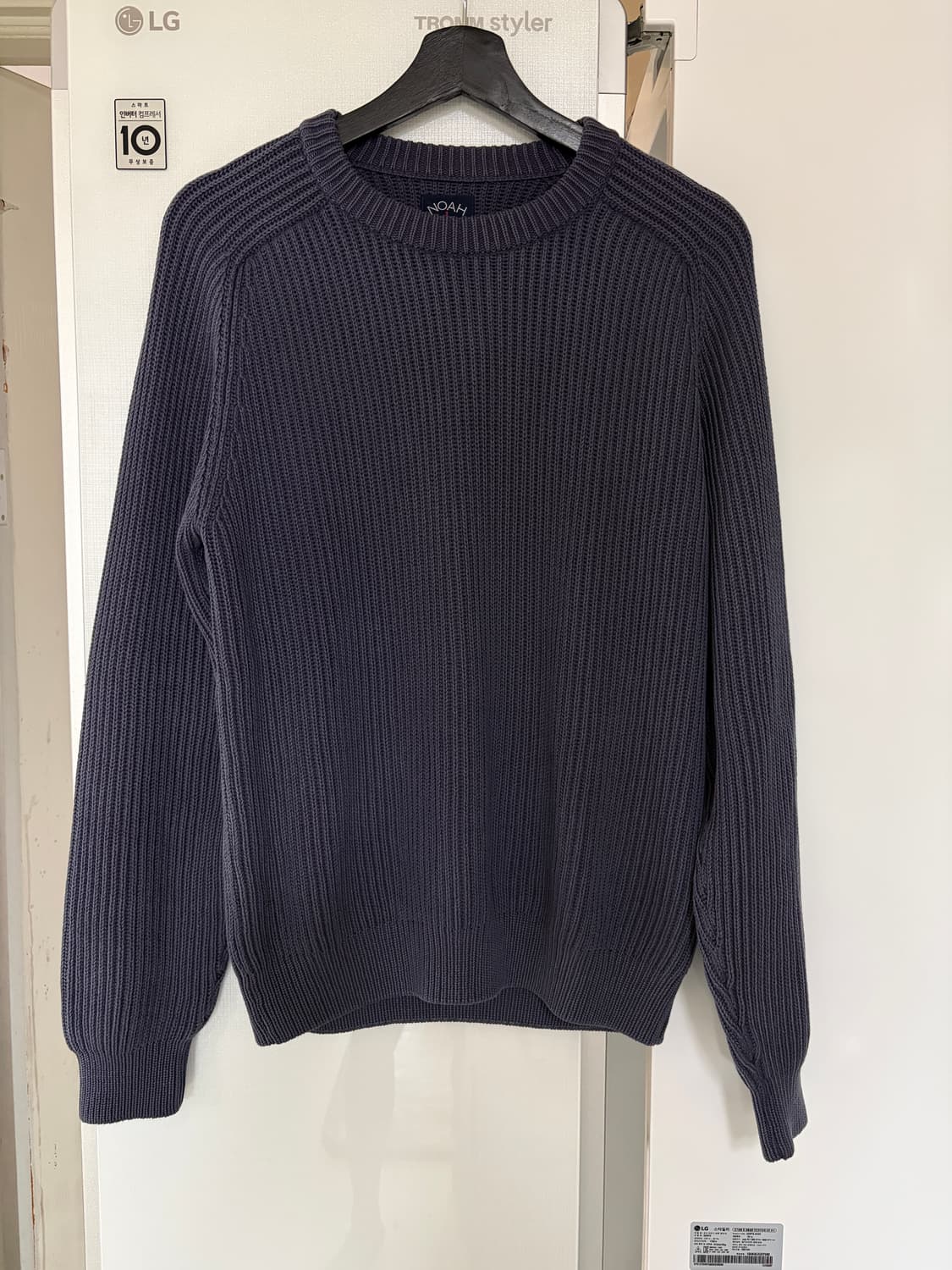 새상품) 노아 셰이커 스웨터 플럼 S 상품이미지2