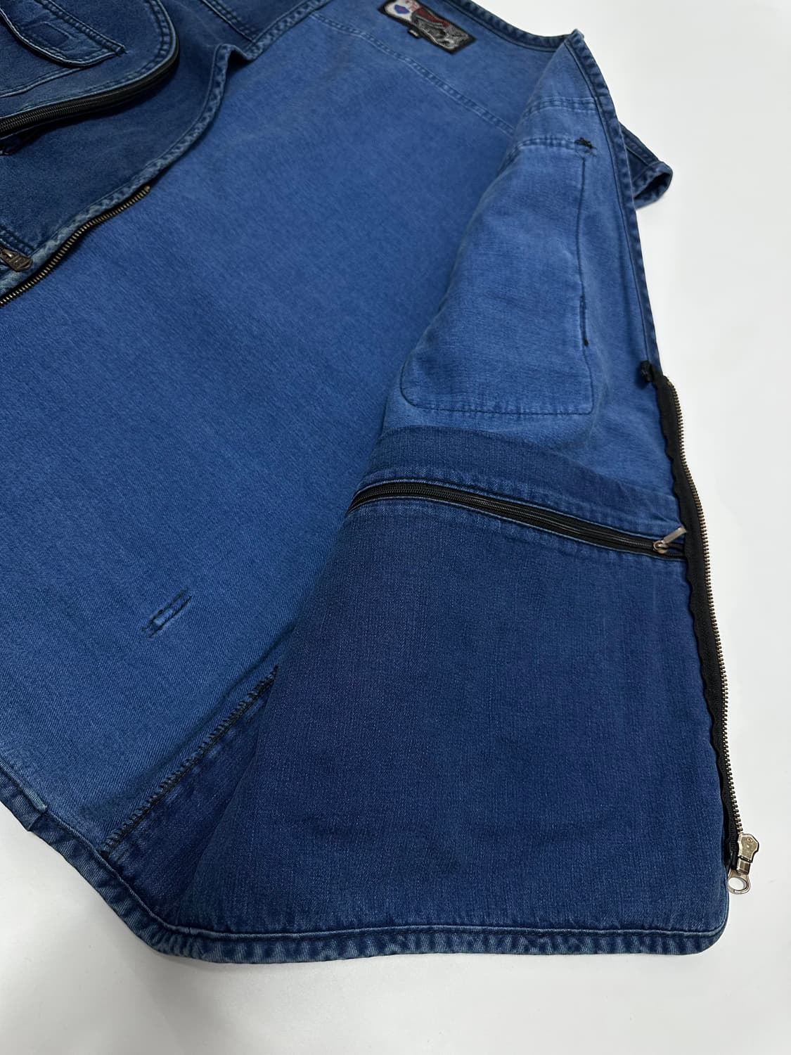 폴뉴망 빈티지 데님 베스트 자켓 청조끼 상품이미지4