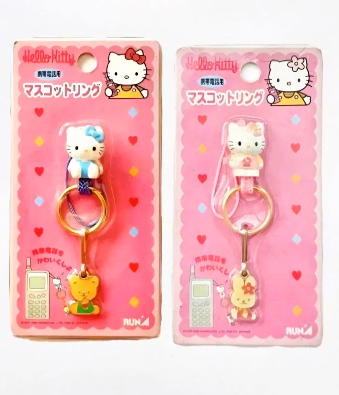 키티2종세트,키티캐시 스트랩, 키티 캐시 타이니참 키링, 키티 키홀더 상품이미지1