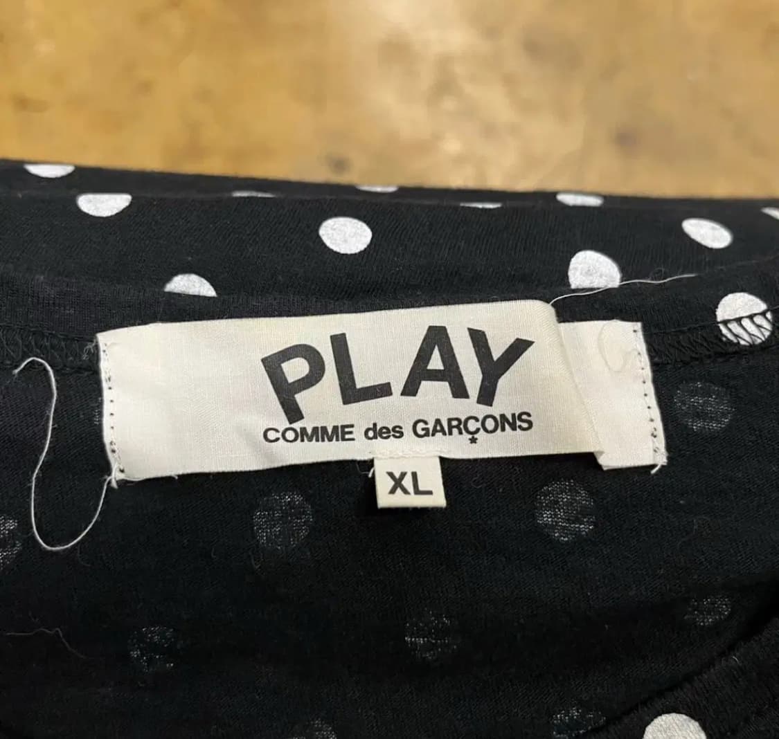 꼼데가르송 도트 롱슬리브 판매합니다 상품이미지3