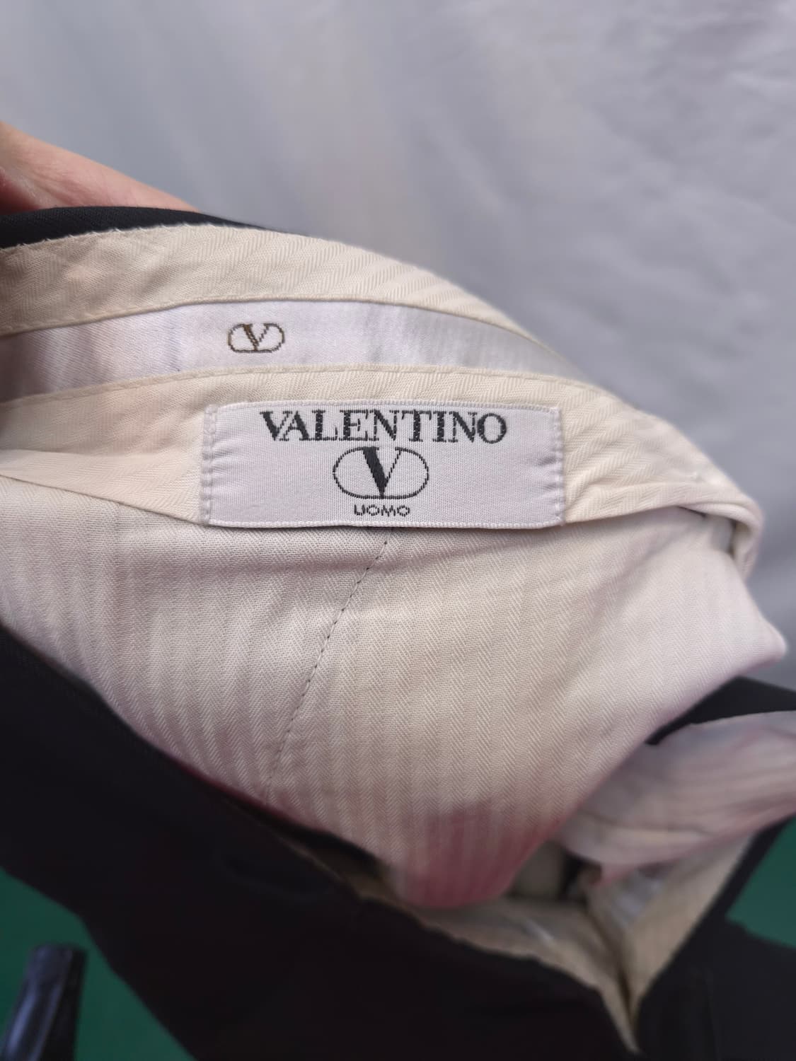 발렌티노 남성용 블랙 정장 바지 슬랙스 상품이미지4