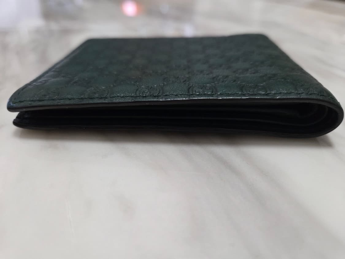 구찌 마이크로시마 반지갑 다크그린 상품이미지10