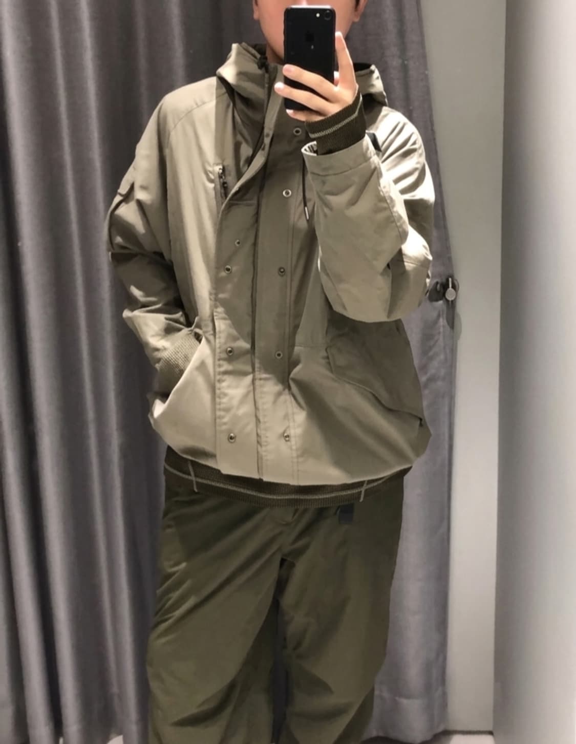 무신사 스탠다드 시티레저 후드 쉘파카 라이트 카키 상품이미지1