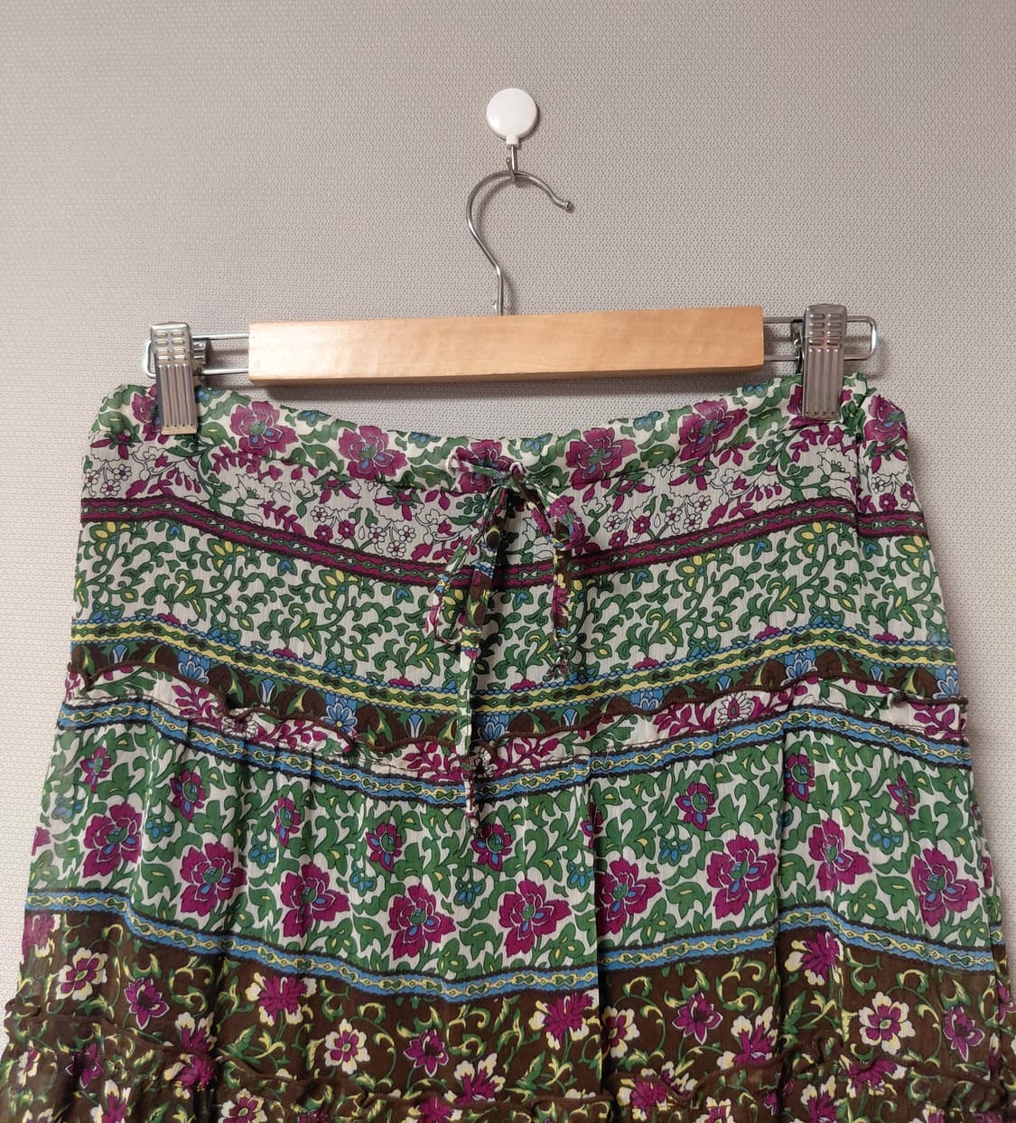 딥 포레스트 프릴 롱 스커트 상품이미지2