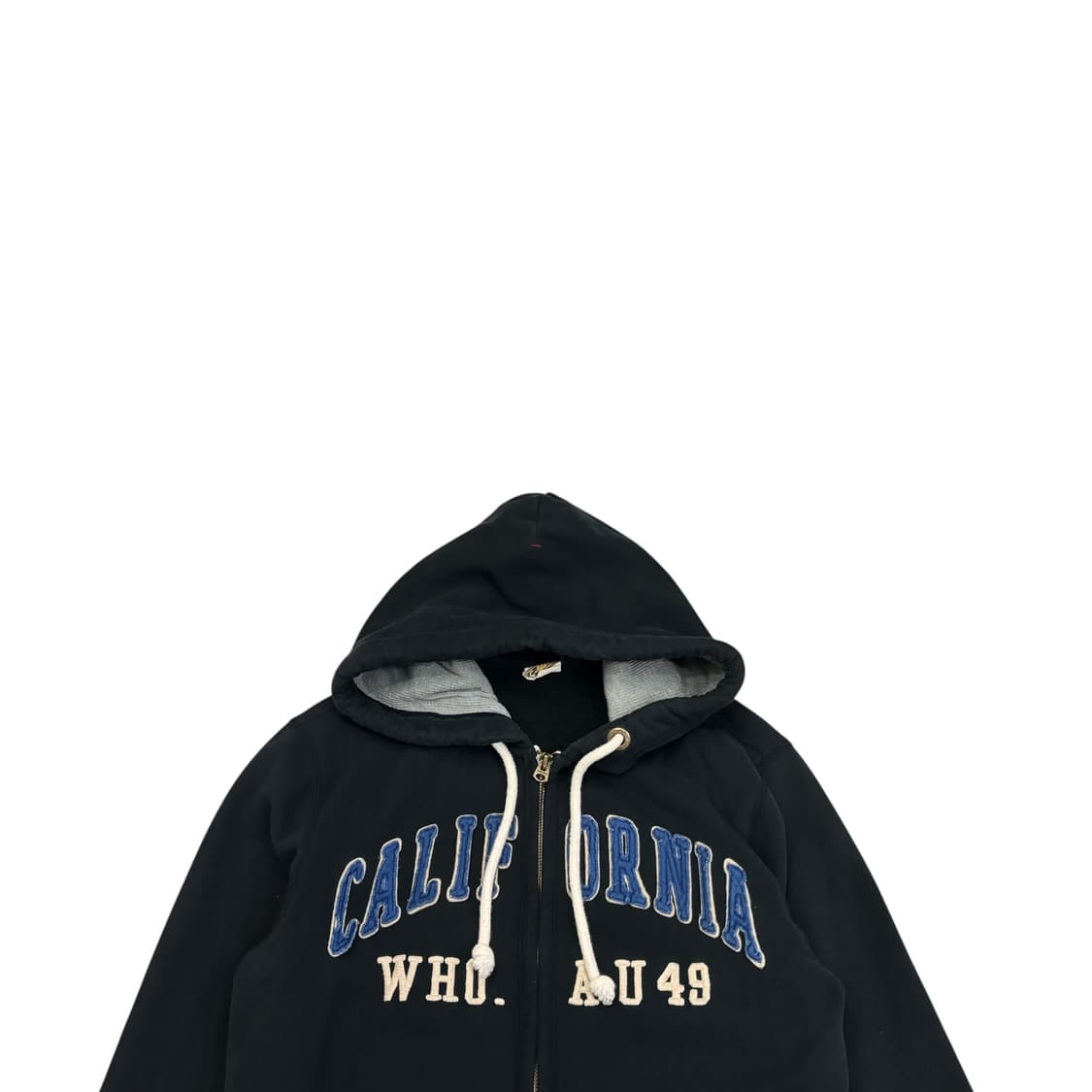 후아유 블랙 시그니처 패치 후드 집업 상품이미지2